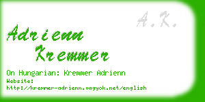 adrienn kremmer business card